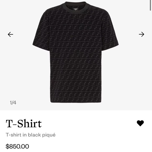 Medium Black Fendi shirt